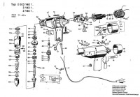 Bosch 0 603 140 141 E 41 SB Percussion Drill 110 V / GB Spare Parts E41SB